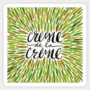 Green Creme De Le Creme Sticker